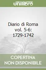 Diario di Roma vol. 5-6 1729-1742 Occasione