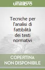 Tecniche per l‘analisi di fattibilità dei testi normativi Prezzo Di Fabbrica