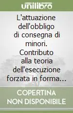 Prezzo Conveniente L‘attuazione dell‘obbligo di consegna di minori. Contributo alla teoria dell‘esecuzione forzata in forma specifica