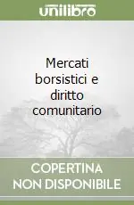 Popolare Mercati borsistici e diritto comunitario