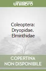 Coleoptera Dryopidae. Elminthidae Scelto Dai Clienti