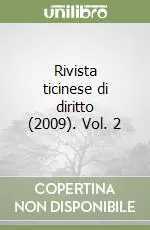 Saldi Rivista ticinese di diritto (2009). Vol. 2