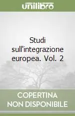 Studi sull‘integrazione europea. Vol. 2 Novità