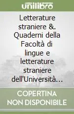 Affare Letterature straniere &. Quaderni della Facoltà di lingue e letterature straniere dell‘Università degli studi di Cagliari