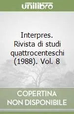 Interpres. Rivista di studi quattrocenteschi (1988). Vol. 8 Affare