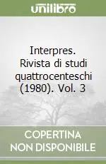 Interpres. Rivista di studi quattrocenteschi (1980). Vol. 3 Popolare