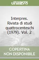 Interpres. Rivista di studi quattrocenteschi (1979). Vol. 2 Occasione Imperdibile