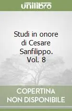 Studi in onore di Cesare Sanfilippo. Vol. 8 Spedizione Espresso