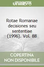 Rotae Romanae decisiones seu sententiae (1996). Vol. 88 Promozione