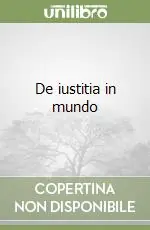 Compra Online De iustitia in mundo