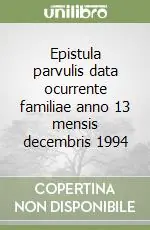 Epistula parvulis data ocurrente familiae anno 13 mensis decembris 1994 Popolare