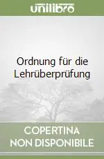 Nuova Collezione Ordnung für die Lehrüberprüfung