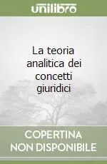 Ultimissimo Modello La teoria analitica dei concetti giuridici