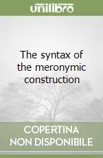 Promozione Esclusiva The syntax of the meronymic construction
