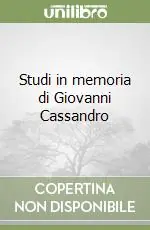 Studi in memoria di Giovanni Cassandro Offerta Del Giorno