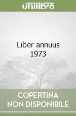 Di Tendenza Liber annuus 1973