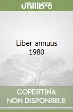 Subito Disponibile Liber annuus 1980