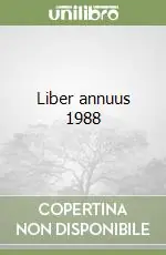 Liber annuus 1988 Compra Adesso