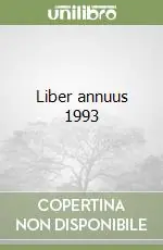 Liber annuus 1993 Direttamente Dal Produttore