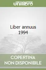 Prezzo Conveniente Liber annuus 1994