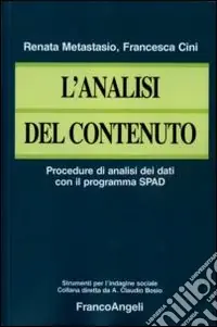 Reso Gratuito L‘Analisi del contenuto. Procedure di analisi dei dati con il programma SPAD