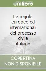 Le regole europee ed internazionali del processo civile italiano Più Venduto