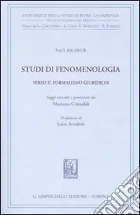 Prezzo Basso Studi di fenomenologia. Verso il formalismo giuridico?
