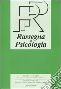 Rassegna di psicologia (2009). Vol. 1 Nuovo Arrivo