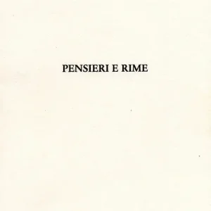 Prezzo Ridotto Pensieri e rime