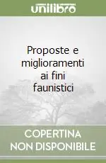 Sconto Proposte e miglioramenti ai fini faunistici