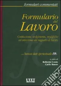A Buon Prezzo Formulario del lavoro. Costituzione, svolgimento, modifiche ed estinzione del rapporto di lavoro. Con CD-ROM