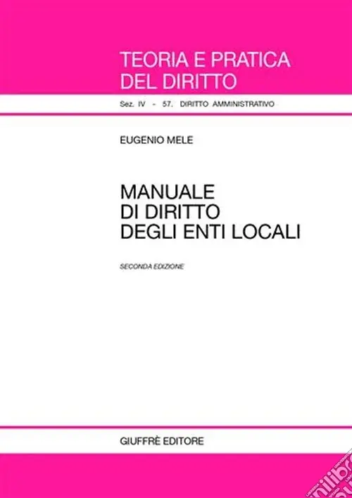 Affare Manuale di diritto degli enti locali