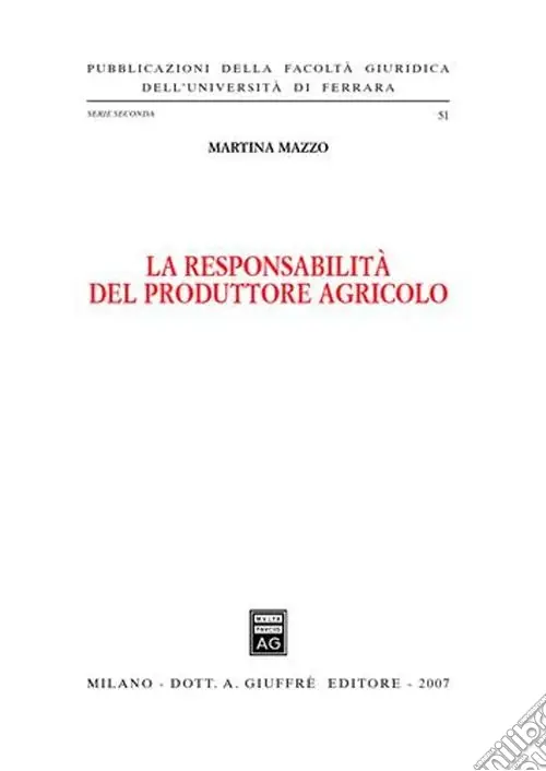 Prezzo Basso La responsabilità del produttore agricolo