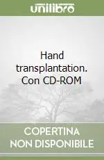 Hand transplantation. Con CD-ROM Compra Online