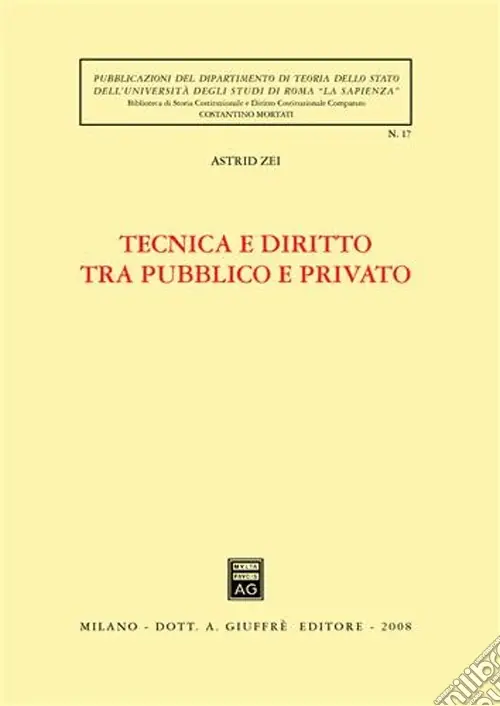 Tecnica e diritto tra pubblico e privato Ultimissimo Modello