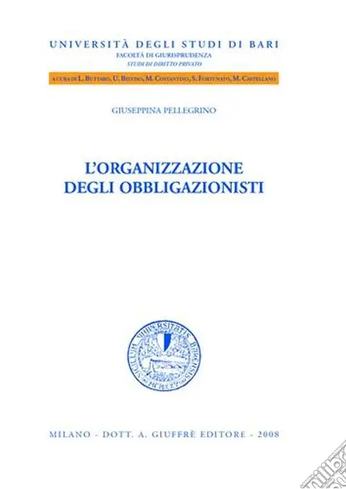 L‘organizzazione degli obbligazionisti Acquista Ora