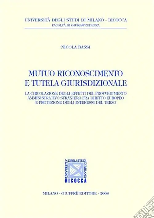 Vendita Finale Mutuo riconoscimento e tutela giurisdizionale