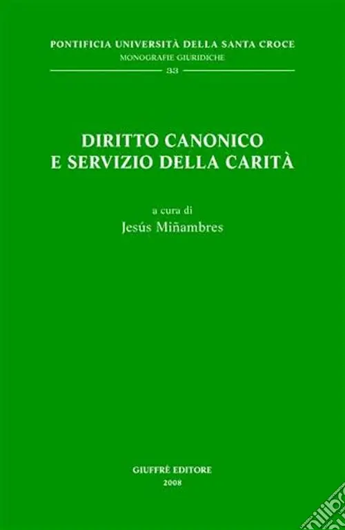 Diritto canonico e servizio della carità Promo Stagionale