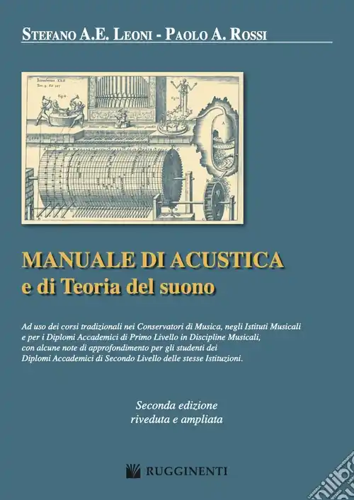 Compra Adesso Manuale di acustica e di teoria del suono