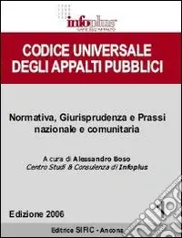Codice universale degli appalti pubblici Reso Gratuito