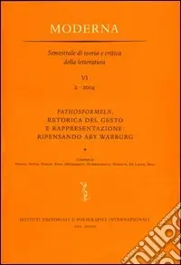 Ordina Subito Pathosformeln, retorica del gesto e rappresentazione ripensando Aby Warburg