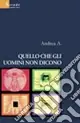 Quello che gli uomini non dicono Saldi