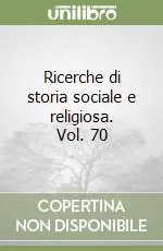 Ricerche di storia sociale e religiosa. Vol. 70 Scelto Dai Clienti