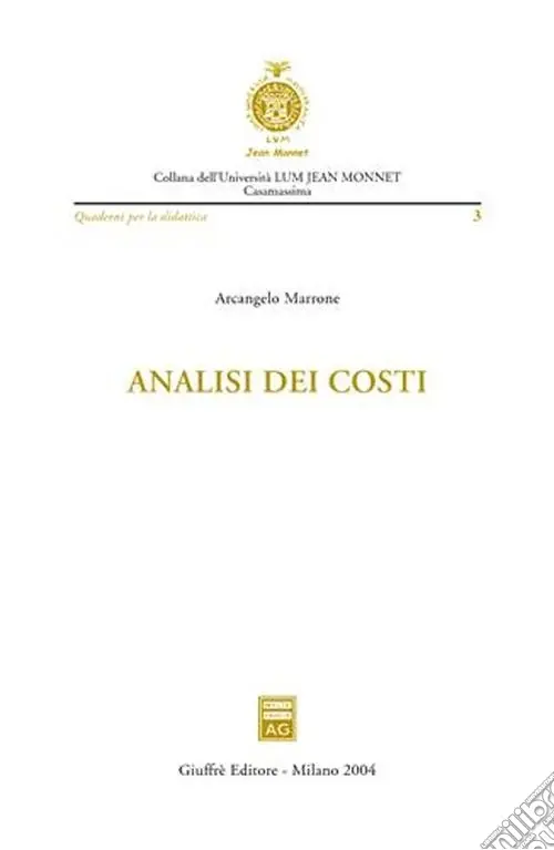 Analisi dei costi Esclusivo