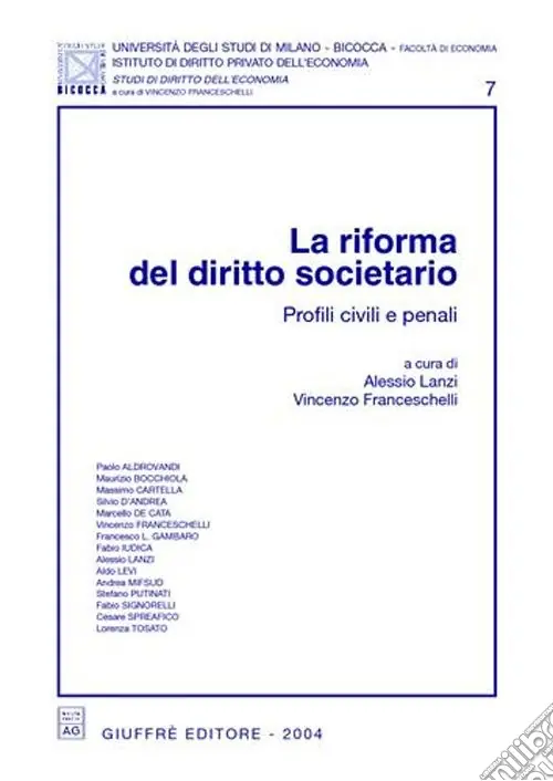 La riforma del diritto societario. Profili civili e penali Popolare
