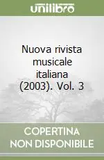 Promo Stagionale Nuova rivista musicale italiana (2003). Vol. 3