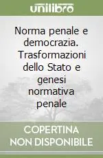 Norma penale e democrazia. Trasformazioni dello Stato e genesi normativa penale Promozione Esclusiva