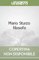 Mario Sturzo filosofo Offerta Del Giorno