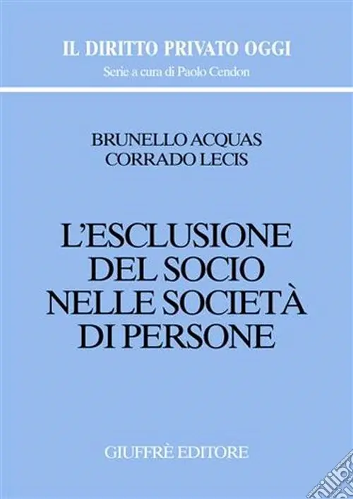 Sconto L‘esclusione del socio nelle società di persone