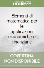 Promozione Elementi di matematica per le applicazioni economiche e finanziarie